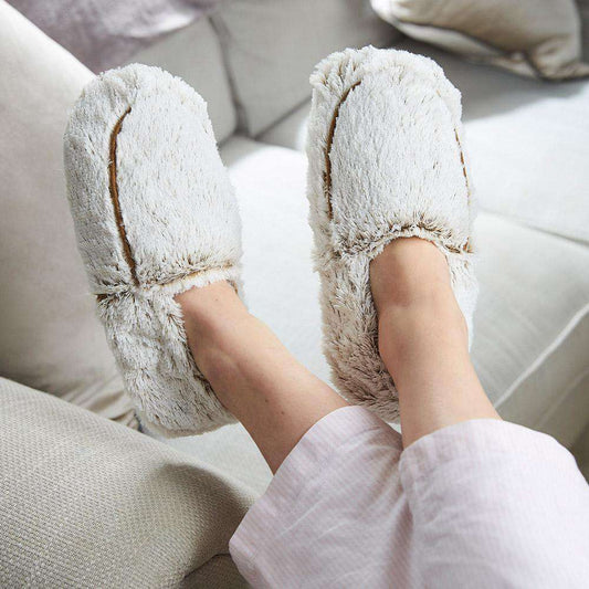 Marshmallow Brown Slippers Warmies®