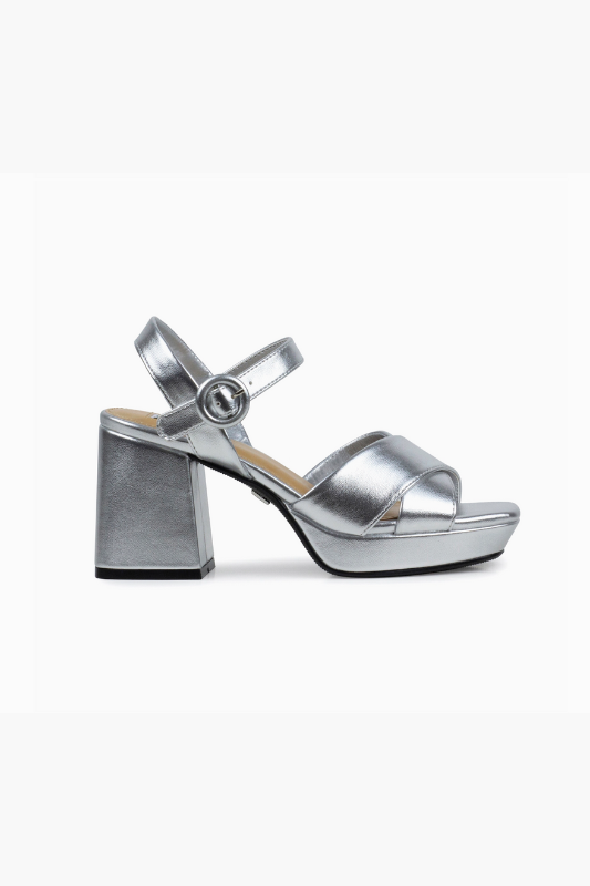 Emely Platform Heel - Silver